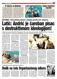 Latić: Andrić je čaroban pisac s destruktivnom ideologijom!