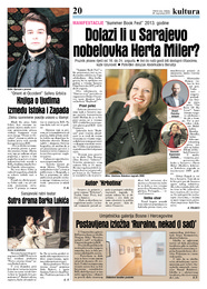 Dolazi li u Sarajevo nobelovka Herta Miler?