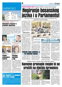 Negiranje bosanskog jezika i u Parlamentu!