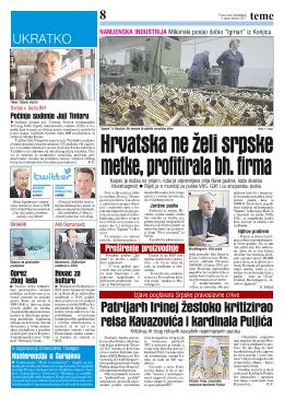 Hrvatska ne želi srpske metke, profitirala bh. firma